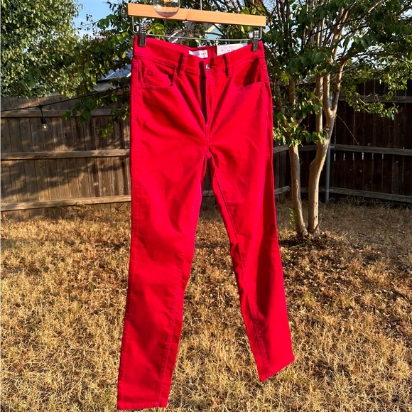 NWT LOFT velvet fushia hot pink pants - Picture 2 of 5